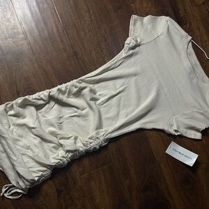 Never Worn Nude Tshirt Cinched Dress SMALL